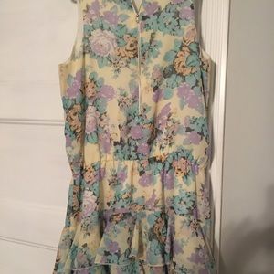 Floral ruffle dress